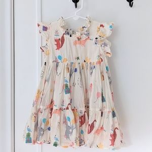 Pink Chicken 2T Jennifer Dress in Birthday Buddies Print
